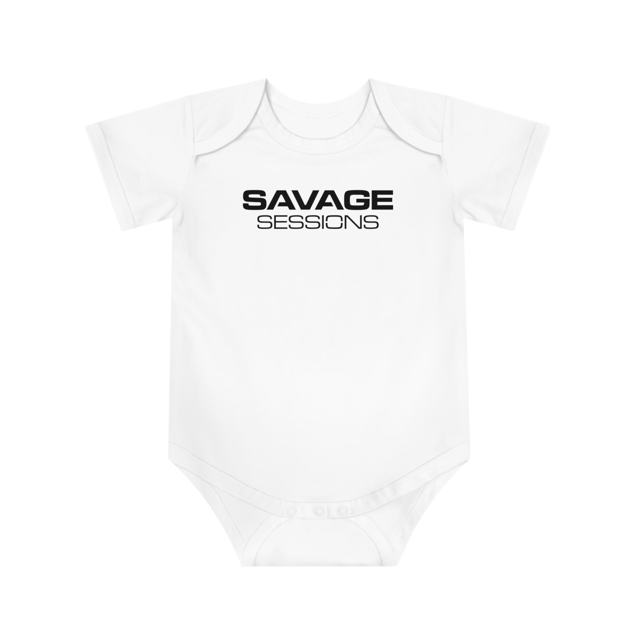 The India Baby Bodysuit — "Savage Sessions" / "Built for the Bassline" Graphic Infant Onesie