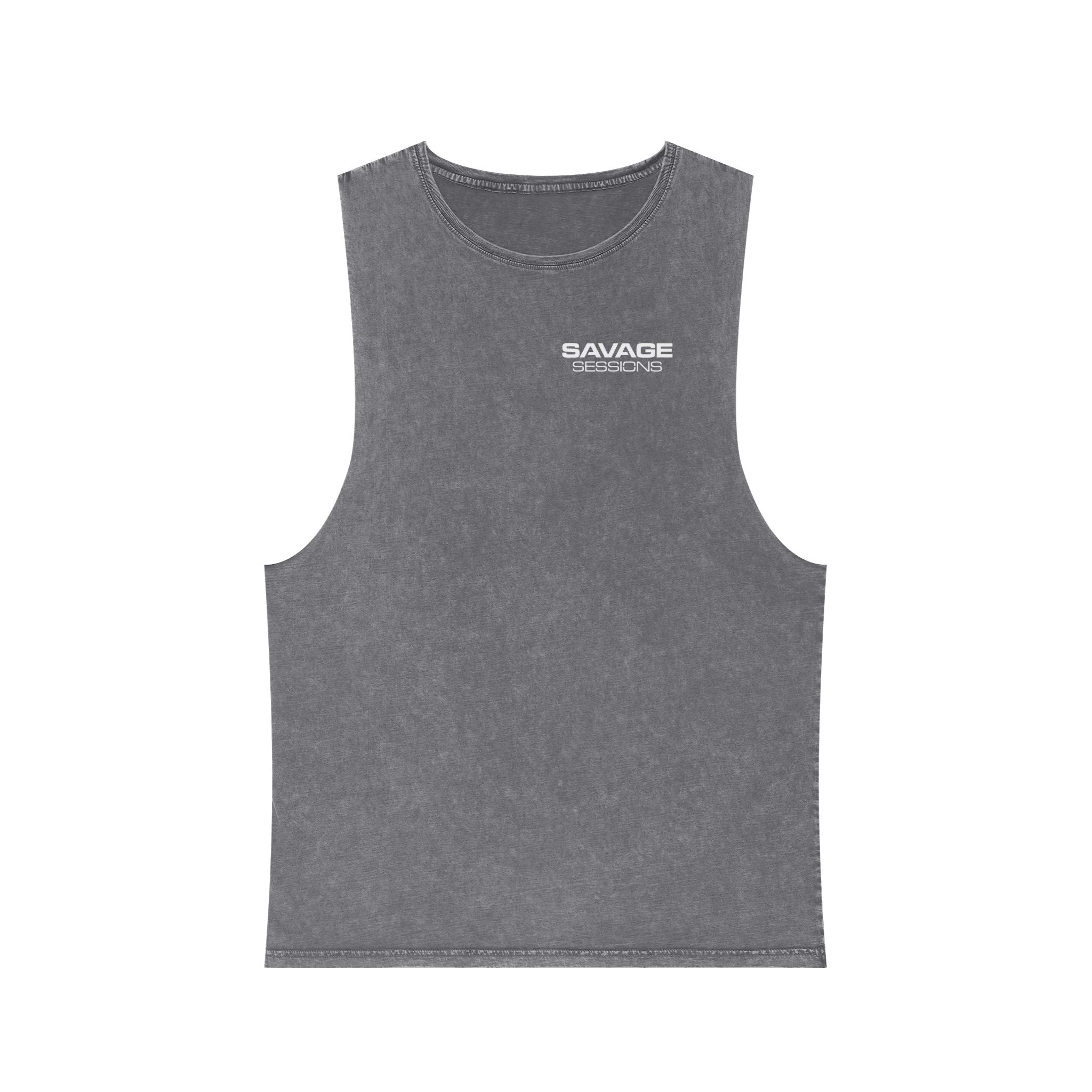 Gunfingers Stonewash Muscle Tee Tank