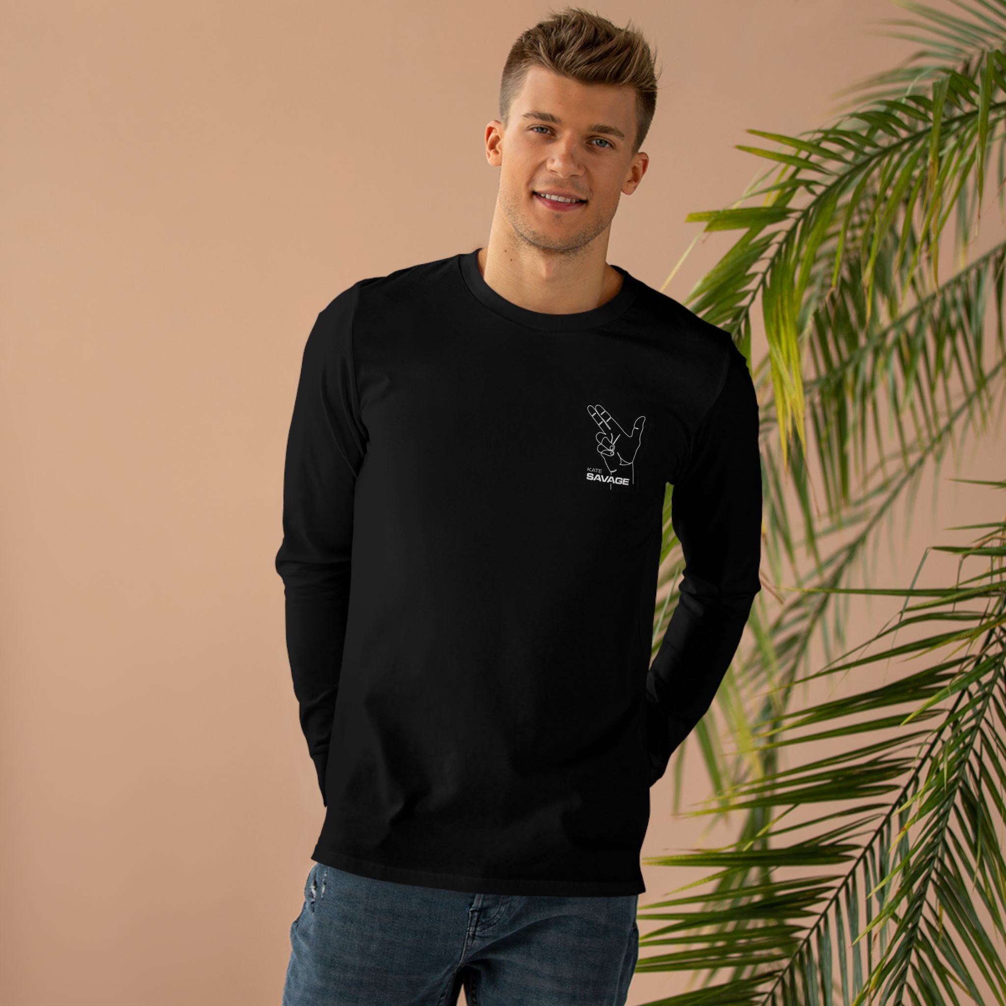 Longsleeve Tee — "DNB Is My Medicine" Spiral Graphic