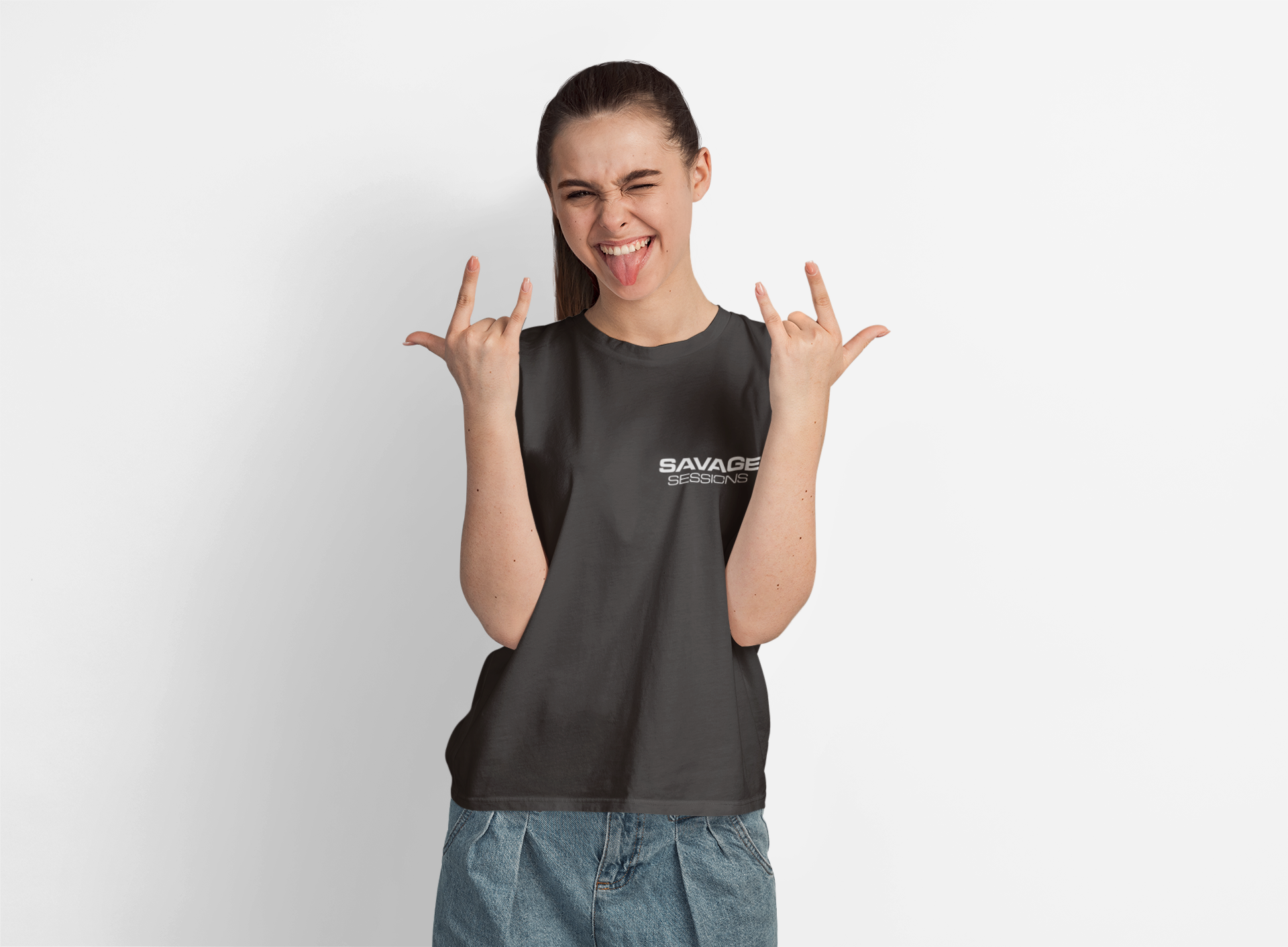 Gunfingers Stonewash Muscle Tee Tank