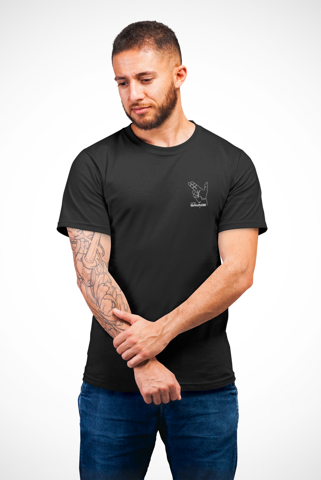 Gunfingers Savage Logo - Unisex Tee (Front print only)