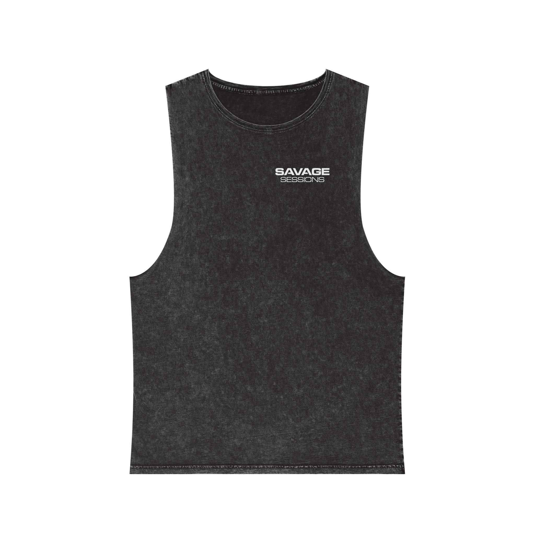 Gunfingers Stonewash Muscle Tee Tank