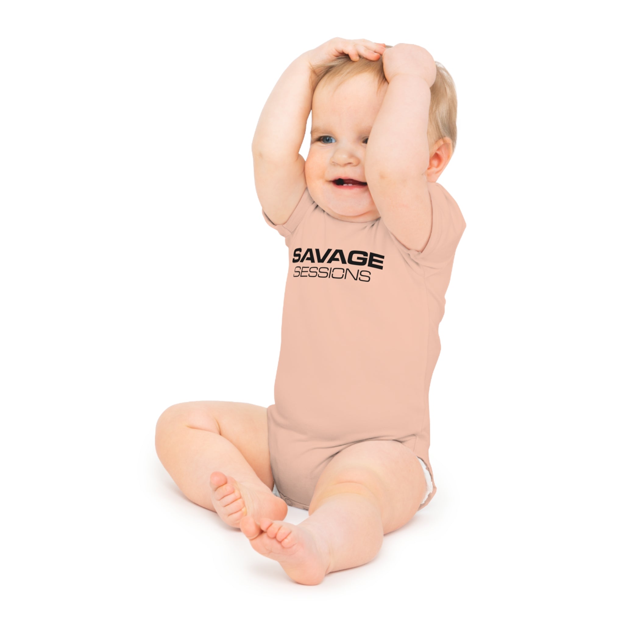 The India Baby Bodysuit — "Savage Sessions" / "Built for the Bassline" Graphic Infant Onesie