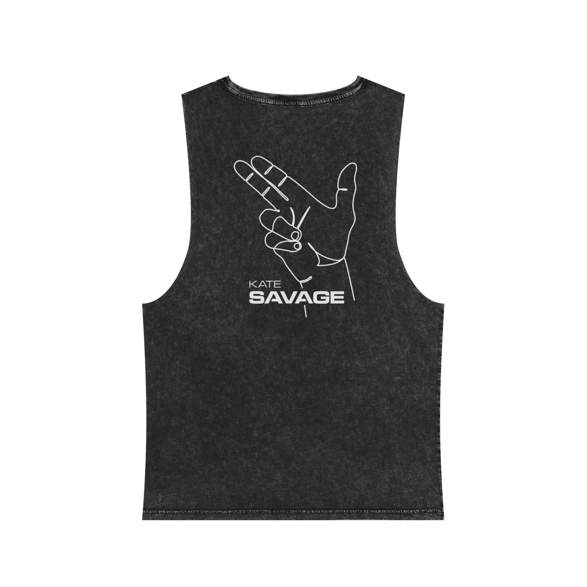 Gunfingers Stonewash Muscle Tee Tank