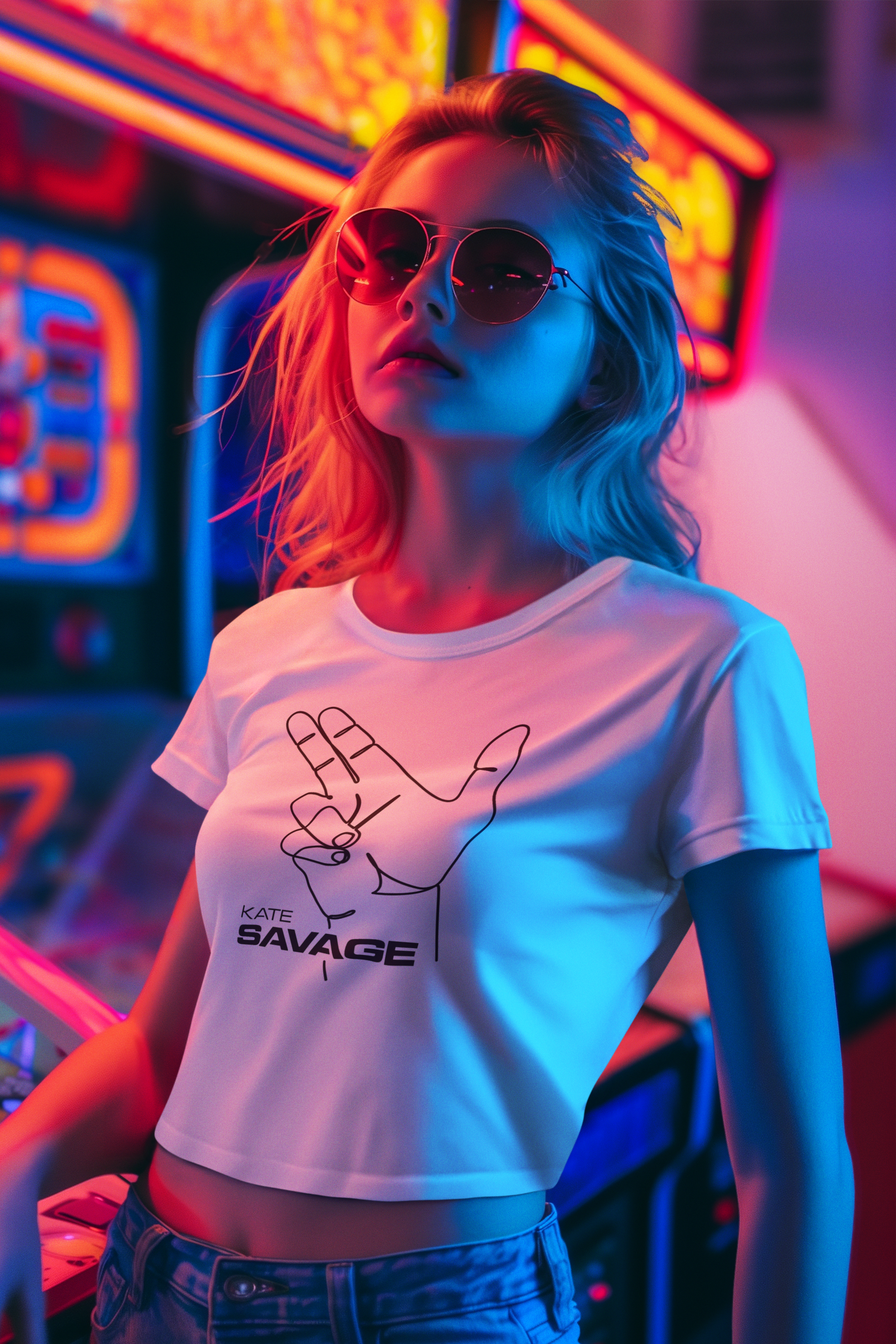 Savage Gunfingers – Crop Tee